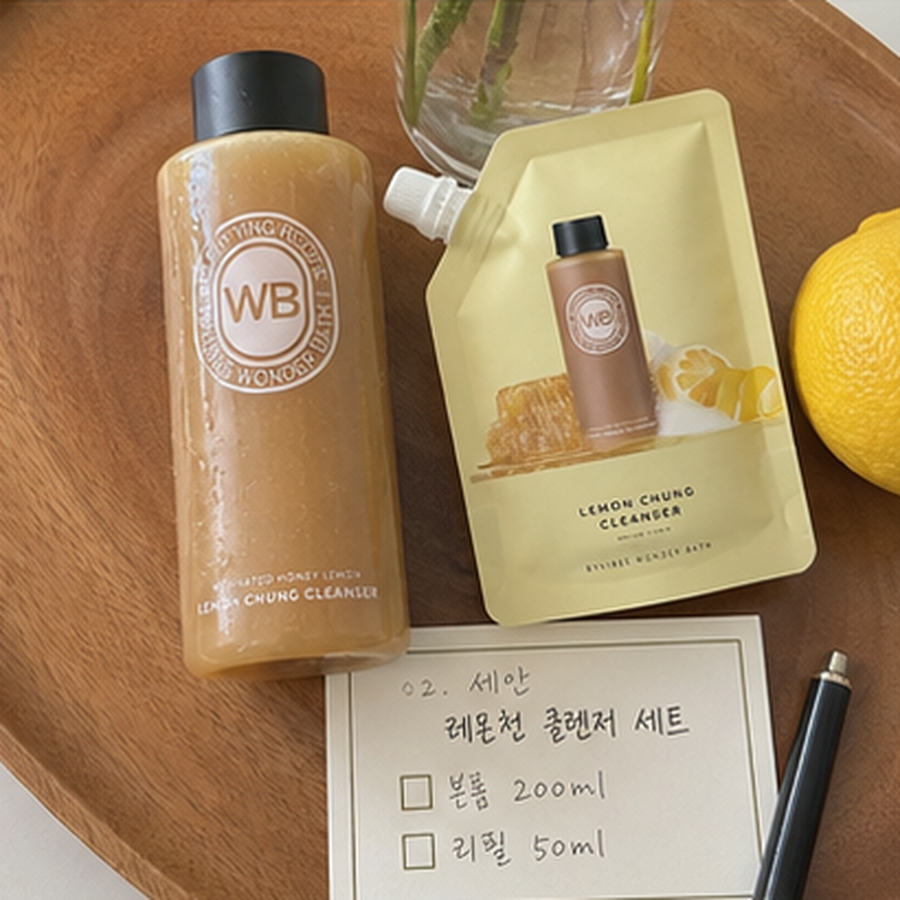 원더바스 레몬청 팩클렌저 200ml 기획 (+50ml) 후기형 사진 9