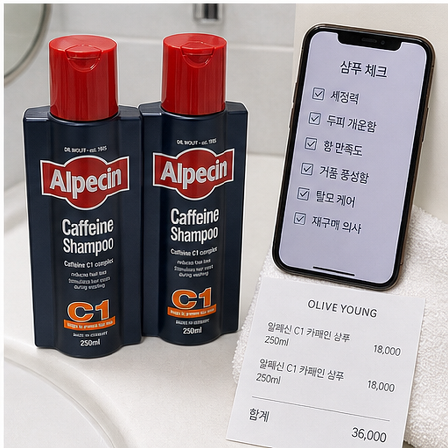 알페신 카페인샴푸 C1 250ml*2 (2입기획) 후기형 사진 6