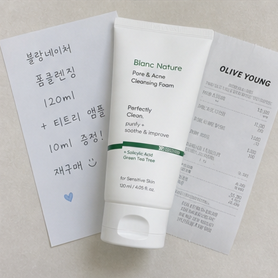 블랑네이처 아크네 클렌징 폼 기획/단품 후기형 사진 9