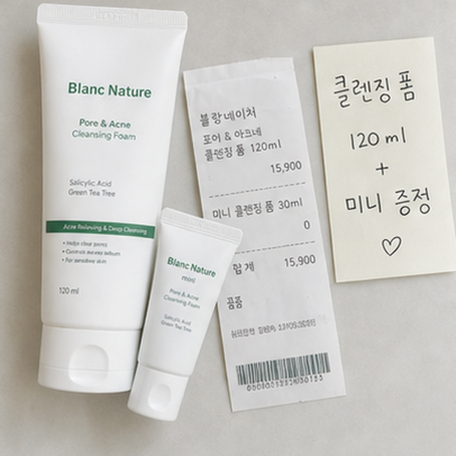 블랑네이처 아크네 클렌징 폼 기획/단품 후기형 사진 17