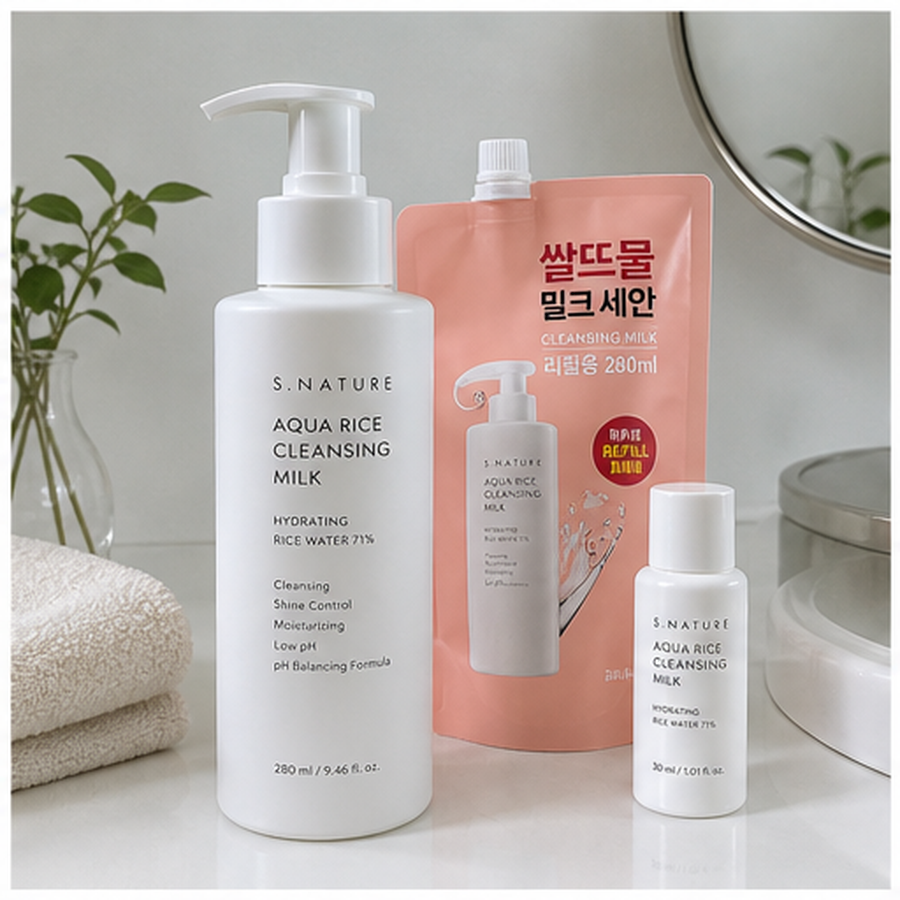 에스네이처 아쿠아 라이스 클렌징밀크 280ml 리필기획 (+… 후기형 사진 7
