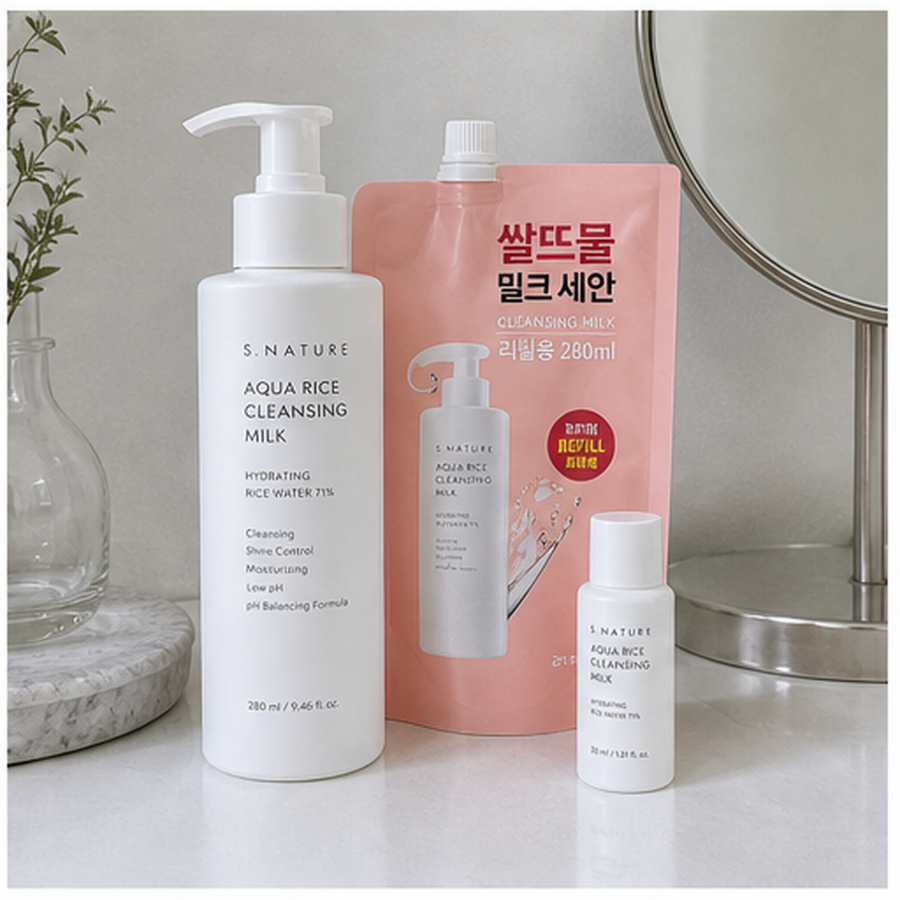 에스네이처 아쿠아 라이스 클렌징밀크 280ml 리필기획 (+… 후기형 사진 12