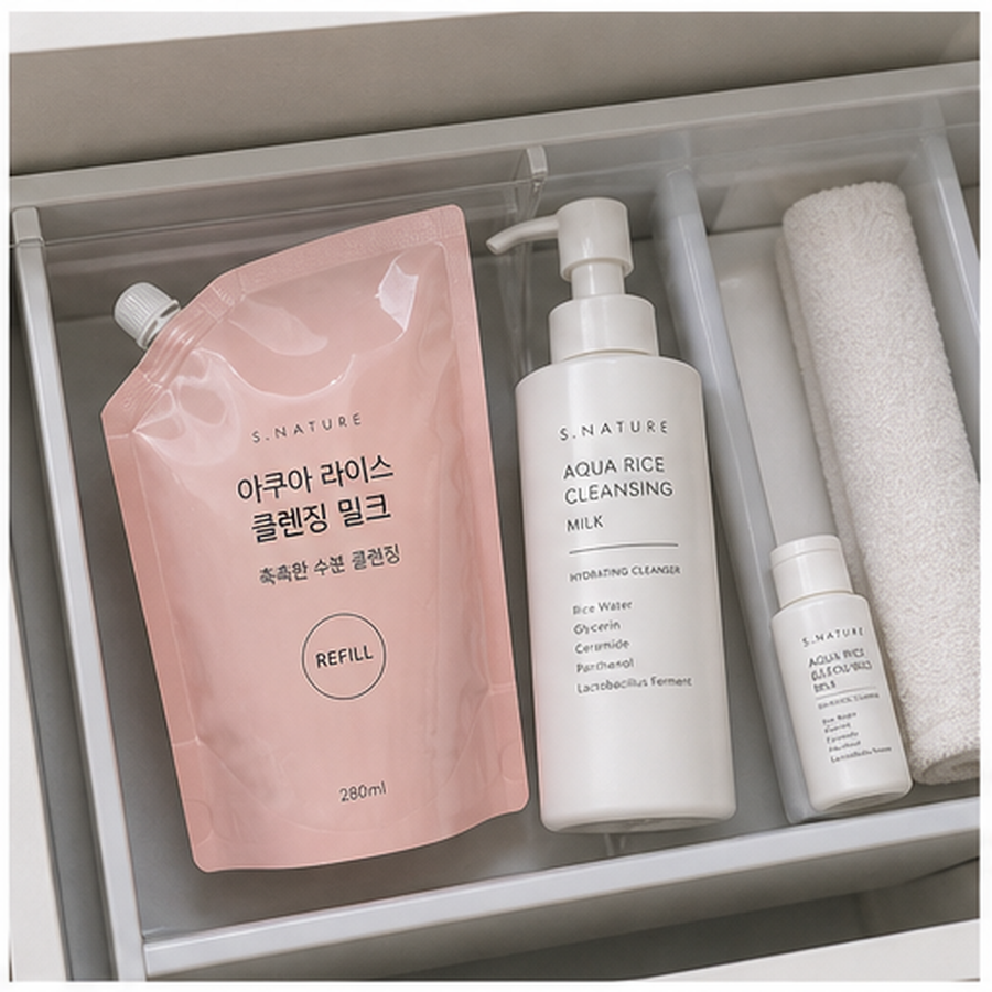 에스네이처 아쿠아 라이스 클렌징밀크 280ml 리필기획 (+… 후기형 사진 15