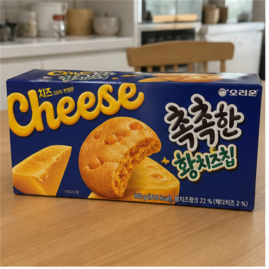 오리온 촉촉한 황치즈칩 160g 제품 이미지