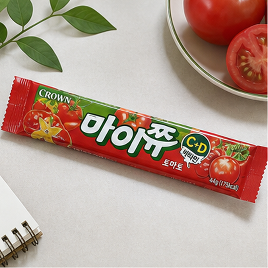 크라운 마이쮸 스틱 토마토 44g 후기형 사진 1