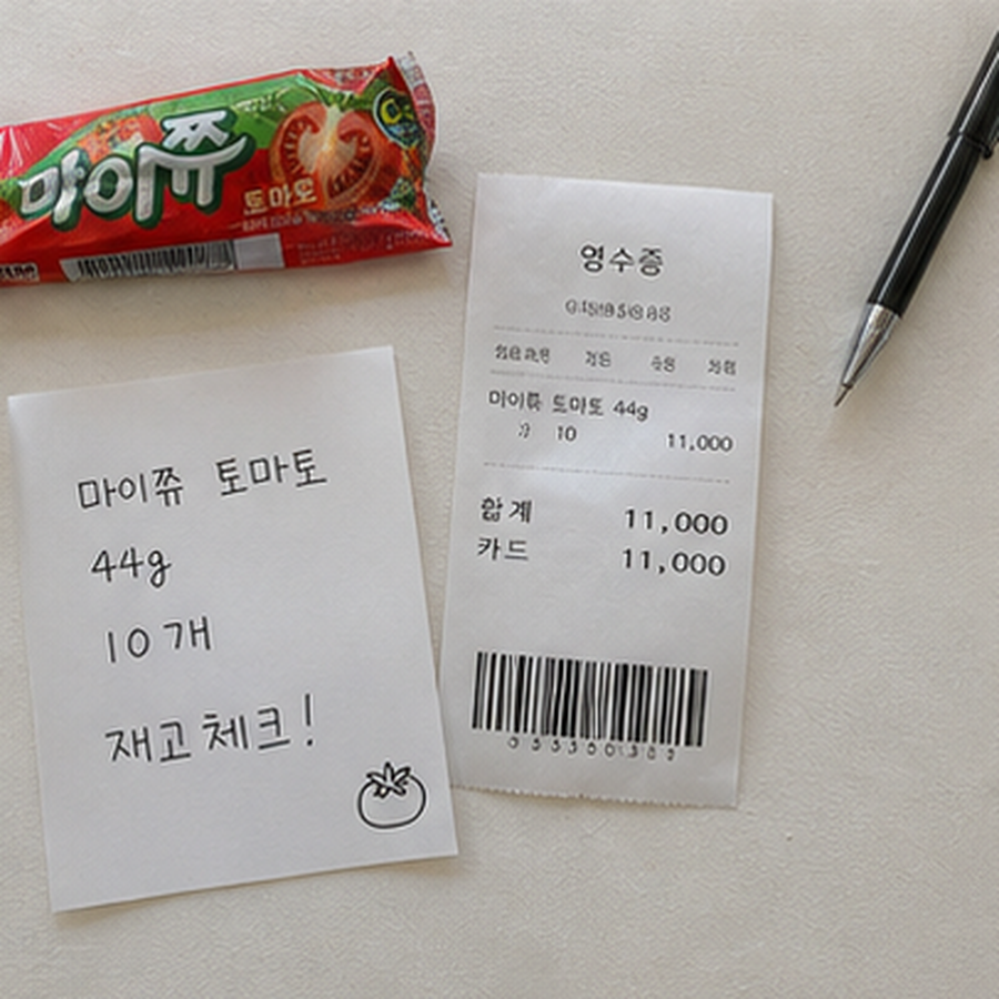 크라운 마이쮸 스틱 토마토 44g 후기형 사진 17