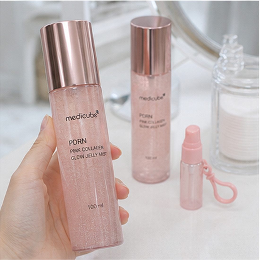 메디큐브 PDRN 핑크 콜라겐 글로우 젤리 미스트 100ml… 후기형 사진 12