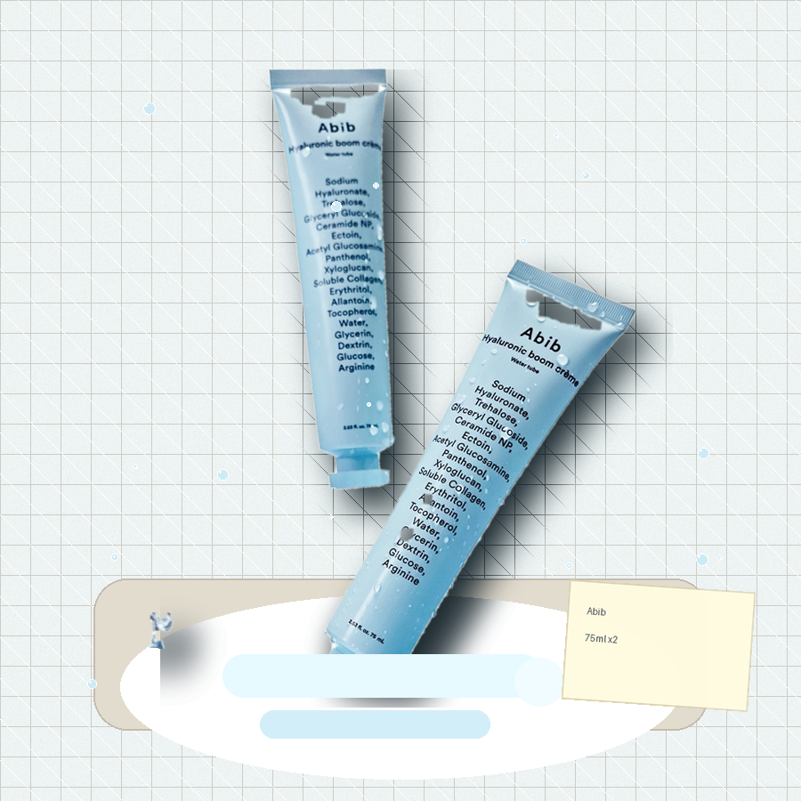 아비브 히알루로닉 붐 크림 워터튜브 75ml 더블 기획 제품 이미지