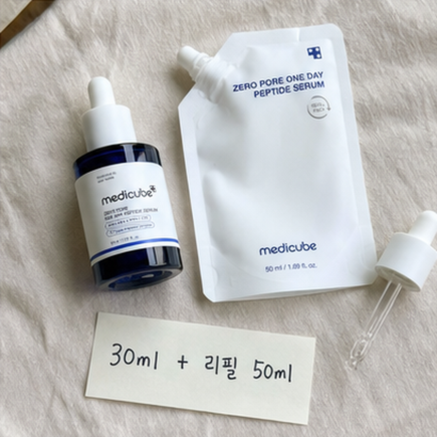 메디큐브 제로 모공 원데이 펩타이드 세럼 30ml 리필기획 … 후기형 사진 9