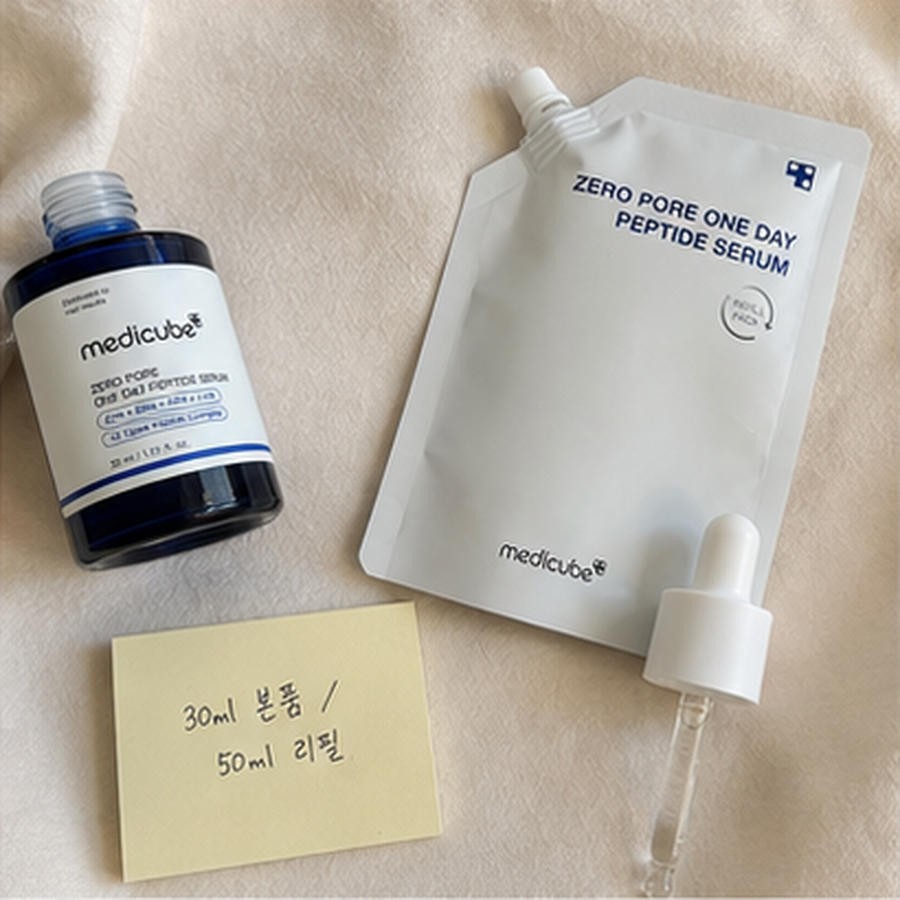 메디큐브 제로 모공 원데이 펩타이드 세럼 30ml 리필기획 … 후기형 사진 18